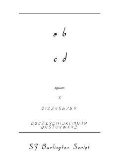 ​SF Burlington Script 字体下载｜英文字体设计资源